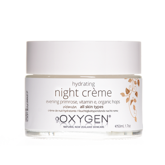 Oxygen Skincare | Hydrating Night Crème Moisturiser | For Dry Skin
