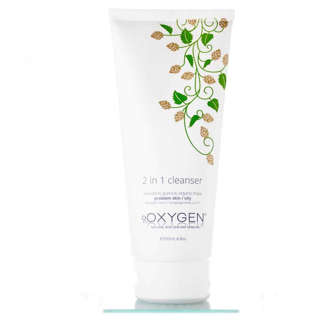 Oxygen Skincare | 2 in 1 Cleanser | For Problem & Oily Skin | Uplifting & Refreshing