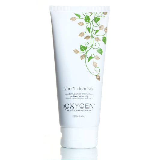 Oxygen Skincare | 2 in 1 Cleanser | For Problem & Oily Skin | Uplifting & Refreshing