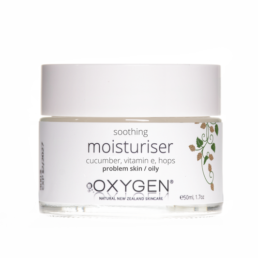 Oxygen Skincare | Soothing Moisturiser for Problem, Sensitive & Oily Skin